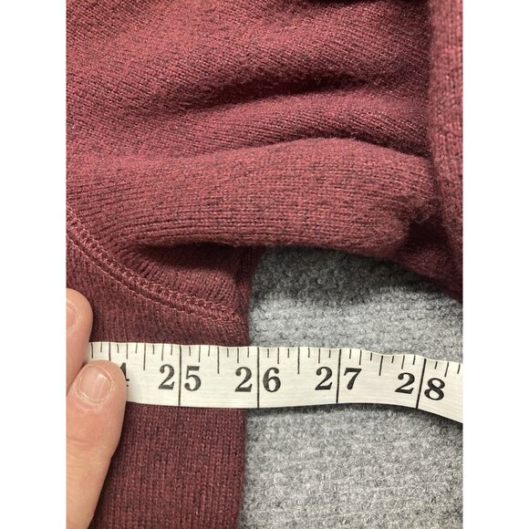 G.H. Bass 1/4 Zip Fleece Pullover Men’s Size XXL Burgundy Long Sleeve - Picture 4 of 8